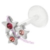 Star Cluster - Pink  - BioFlex Tragus Stud